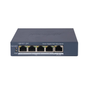 SWITCH GIGABIT POE+ / ADMINISTRABLE / 4 PUERTOS 1000 MBPS POE+ / 1 PUERTO 1000 MBPS UPLINK / CONFIGURACIÓN NUBE HIK-PARTNERPRO / MODO EXTENDIDO HASTA 300 METROS / 45 WATTS-Networking-HIKVISION-Bsai Seguridad & Controles