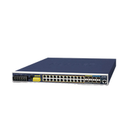 SWITCH INDUSTRIAL CAPA 3, 24 PUERTOS GIGABIT POE 802.3AF/AT, 4 PUERTOS SFP 1 G, 4 PUERTOS SFP DE 10 G-Networking-PLANET-Bsai Seguridad & Controles