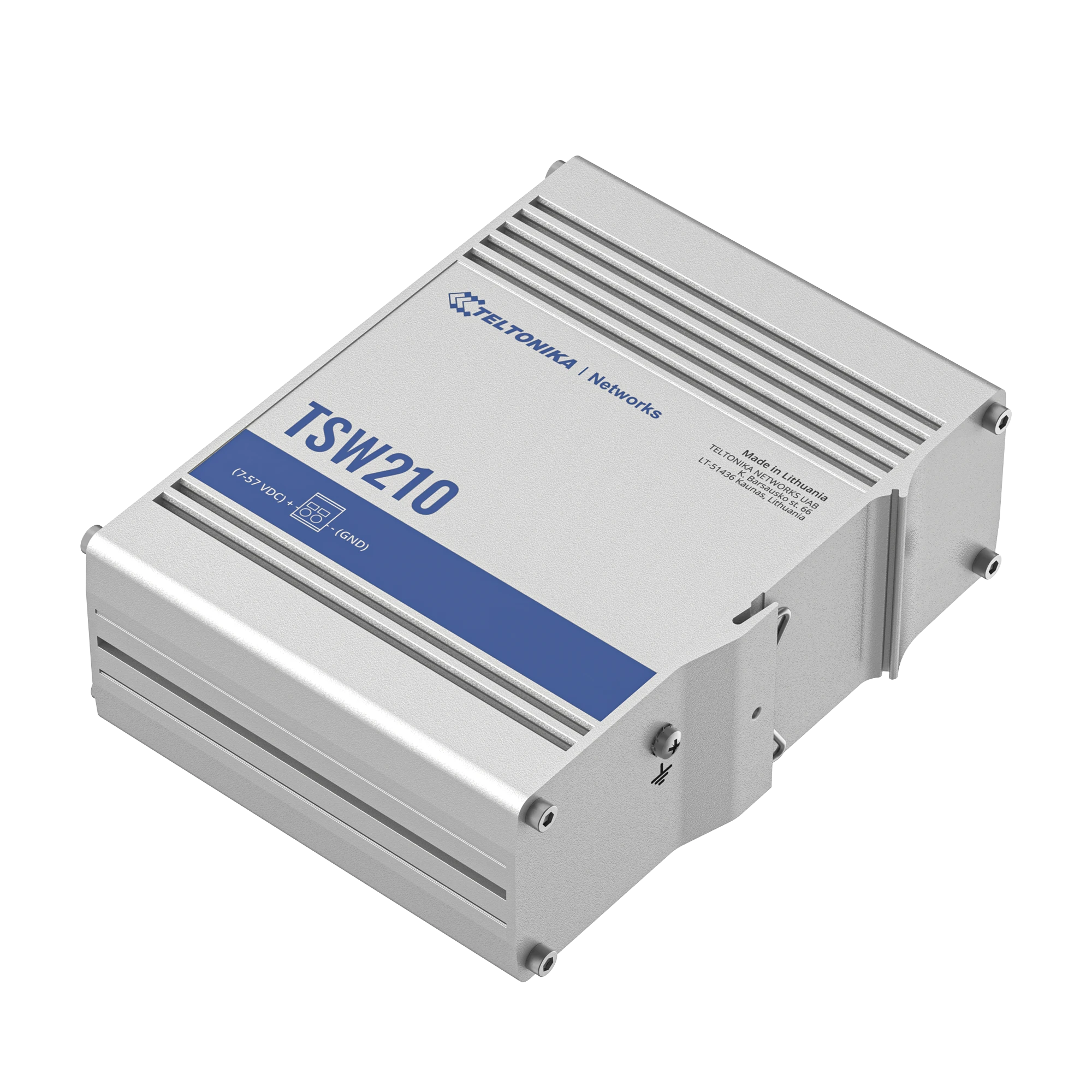 SWITCH INDUSTRIAL NO-ADMINISTRABLE 8 PUERTOS GIGABIT, 2 SFP 1G-Networking-TELTONIKA-Bsai Seguridad & Controles