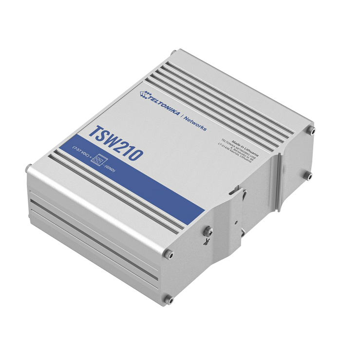 SWITCH INDUSTRIAL NO-ADMINISTRABLE 8 PUERTOS GIGABIT, 2 SFP 1G-Networking-TELTONIKA-Bsai Seguridad & Controles