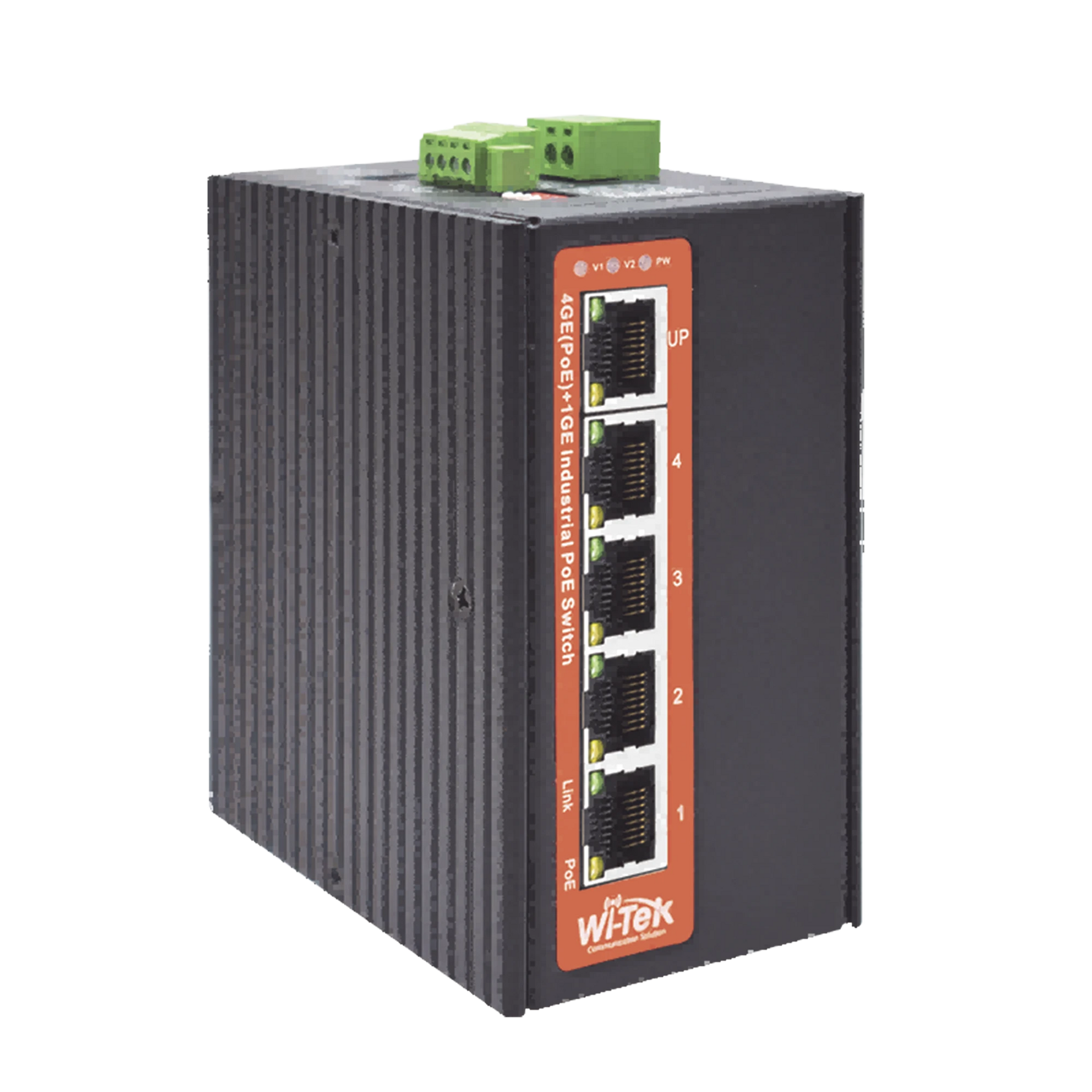 SWITCH INDUSTRIAL POE++ / NO ADMINISTRABLE / CON 4 PUERTOS GIGABIT POE / 1 PUERTO GIGABIT UPLINK / PRESUPUESTO 120W-Networking-WI-TEK-Bsai Seguridad & Controles