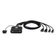 SWITCH KVM | USB FHD HDMI | DE 2 PUERTOS EN FORMATO CABLE-ProAV-ATEN-CS22HF-Bsai Seguridad & Controles