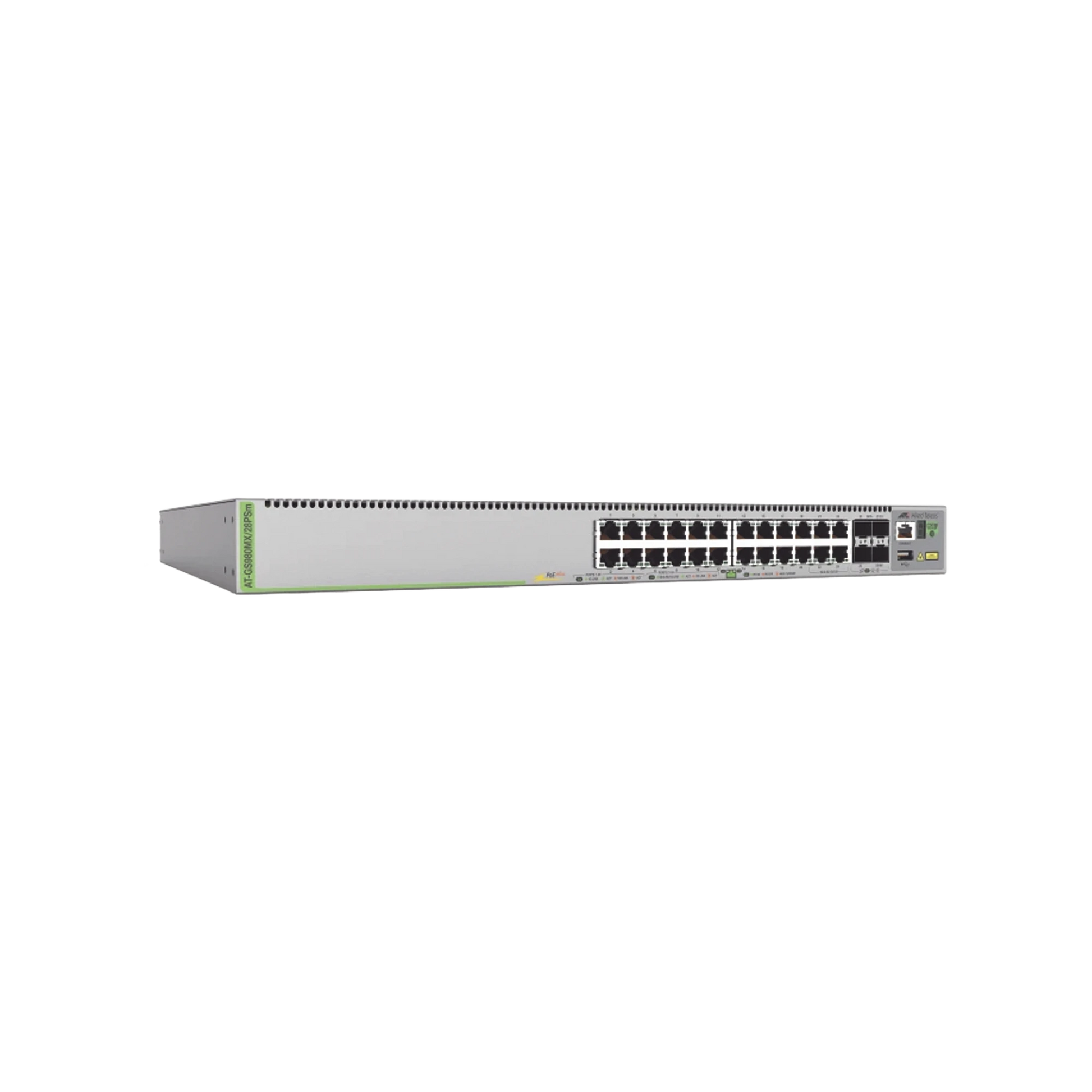 SWITCH L3, STACK, 20 PUERTOS 1G POE+, 4 MULTIGIGABIT POE+, 4 PUERTOS SFP+, PSU FIJA-Switches-ALLIED TELESIS-Bsai Seguridad & Controles