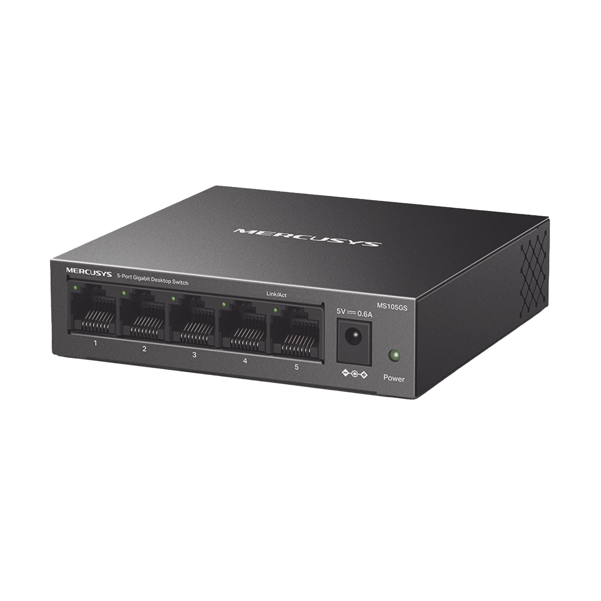 SWITCH NO ADMINISTRABLE / PARA ESCRITORIO / CARCASA DE METAL / 5 PUERTOS 10/100/1000 MBPS / DISEÑO COMPACTO / PLUG AND PLAY-Networking-MERCUSYS-Bsai Seguridad & Controles