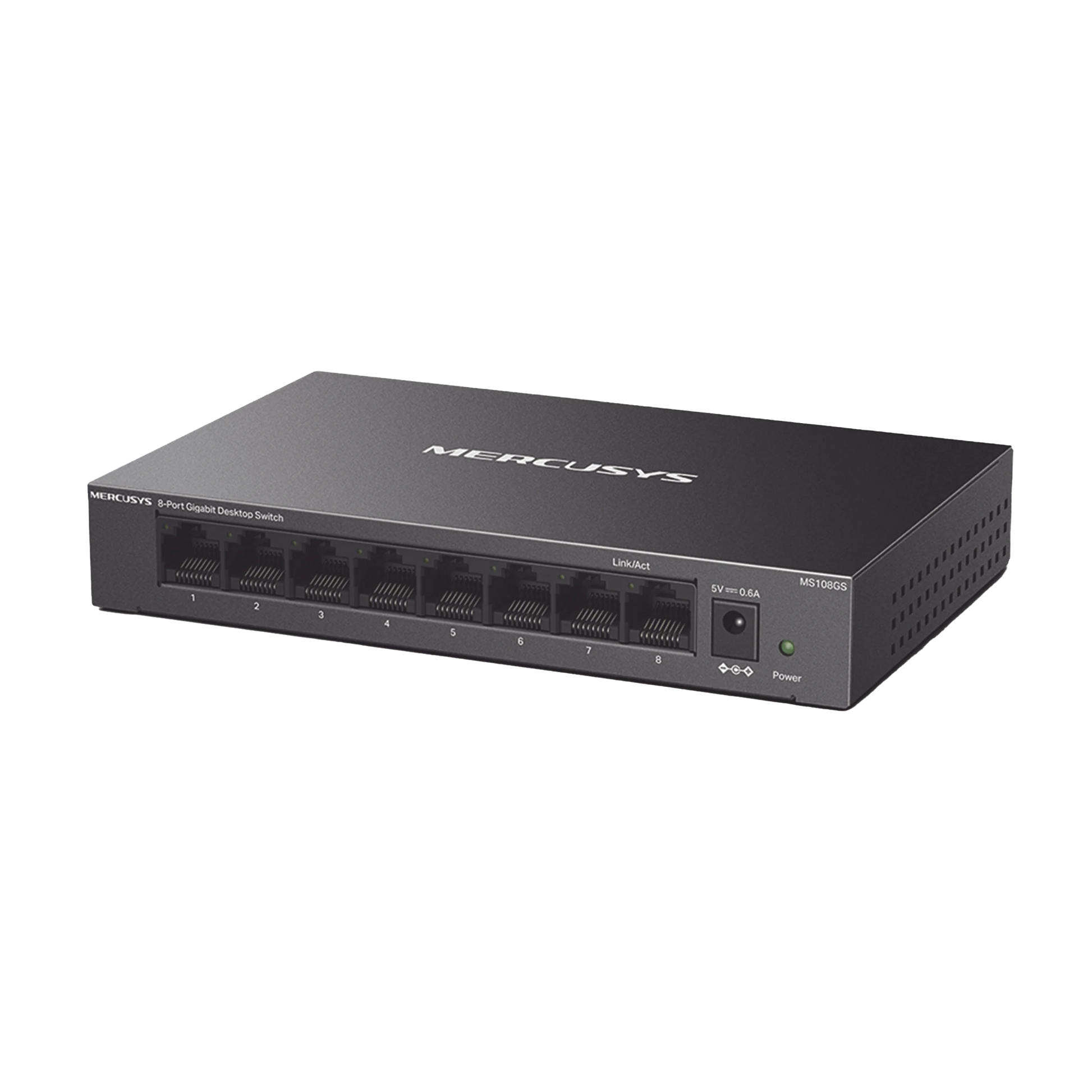 SWITCH NO ADMINISTRABLE / PARA ESCRITORIO / CARCASA DE METAL / 8 PUERTOS 10/100/1000 MBPS / DISEÑO COMPACTO / PLUG AND PLAY-Networking-MERCUSYS-MS108GS-Bsai Seguridad & Controles
