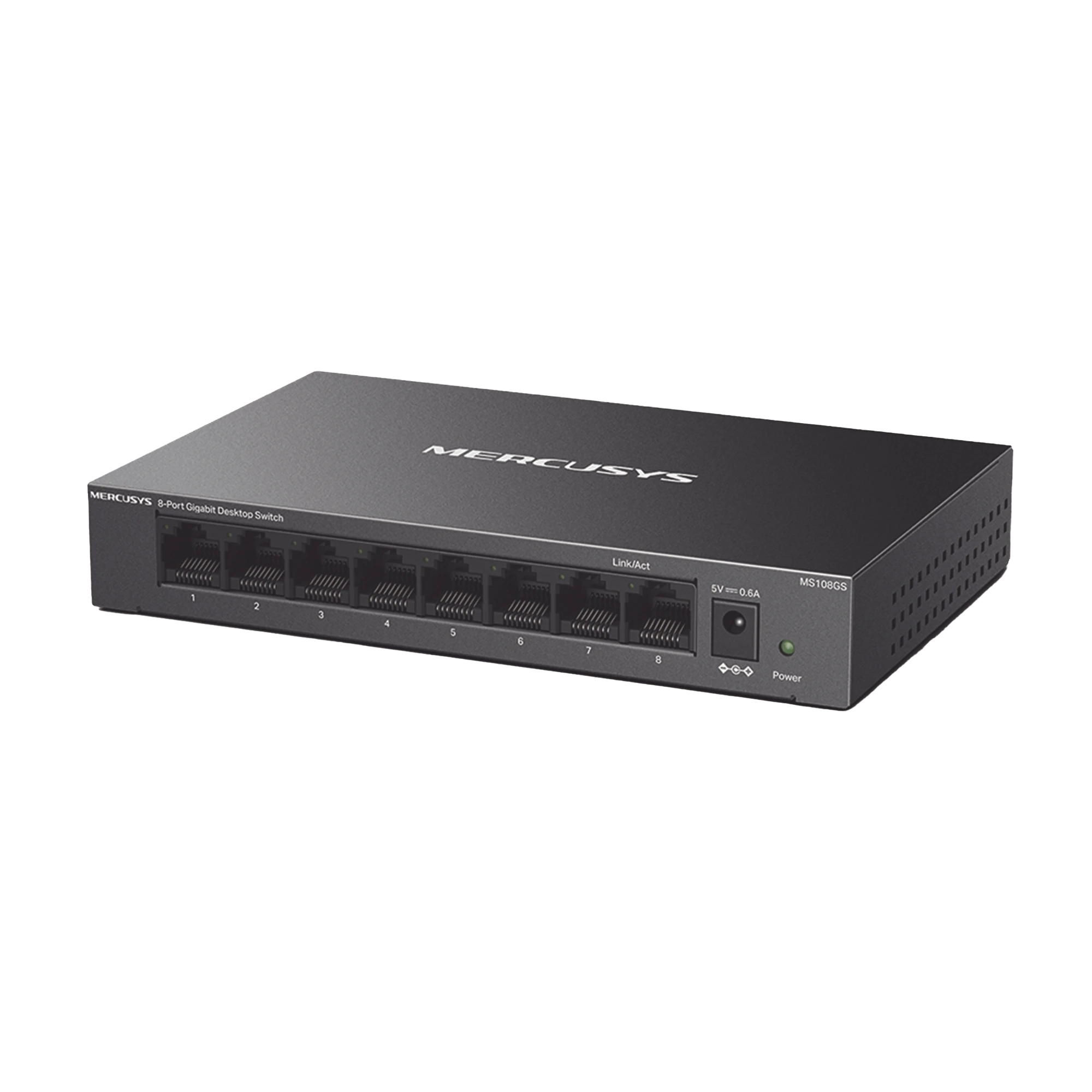 SWITCH NO ADMINISTRABLE / PARA ESCRITORIO / CARCASA DE METAL / 8 PUERTOS 10/100/1000 MBPS / DISEÑO COMPACTO / PLUG AND PLAY-Networking-MERCUSYS-MS108GS-Bsai Seguridad & Controles