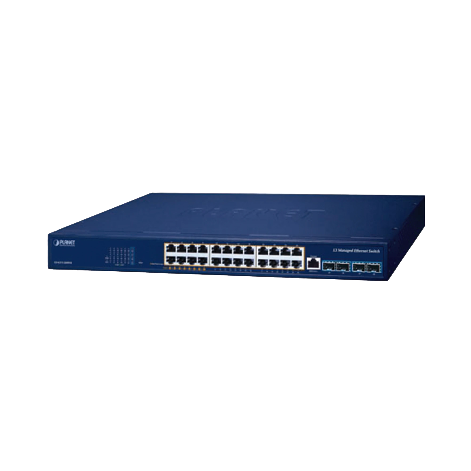 SWITCH POE ADMINISTRABLE CAPA 3, 24 PUERTOS GIGABIT, HASTA 480 W, 8 PUERTOS 802.3BT, 16 PUERTOS 802.3AT, 4 PUERTOS SFP 10G-Networking-PLANET-GS-6311-24HP4X-Bsai Seguridad & Controles