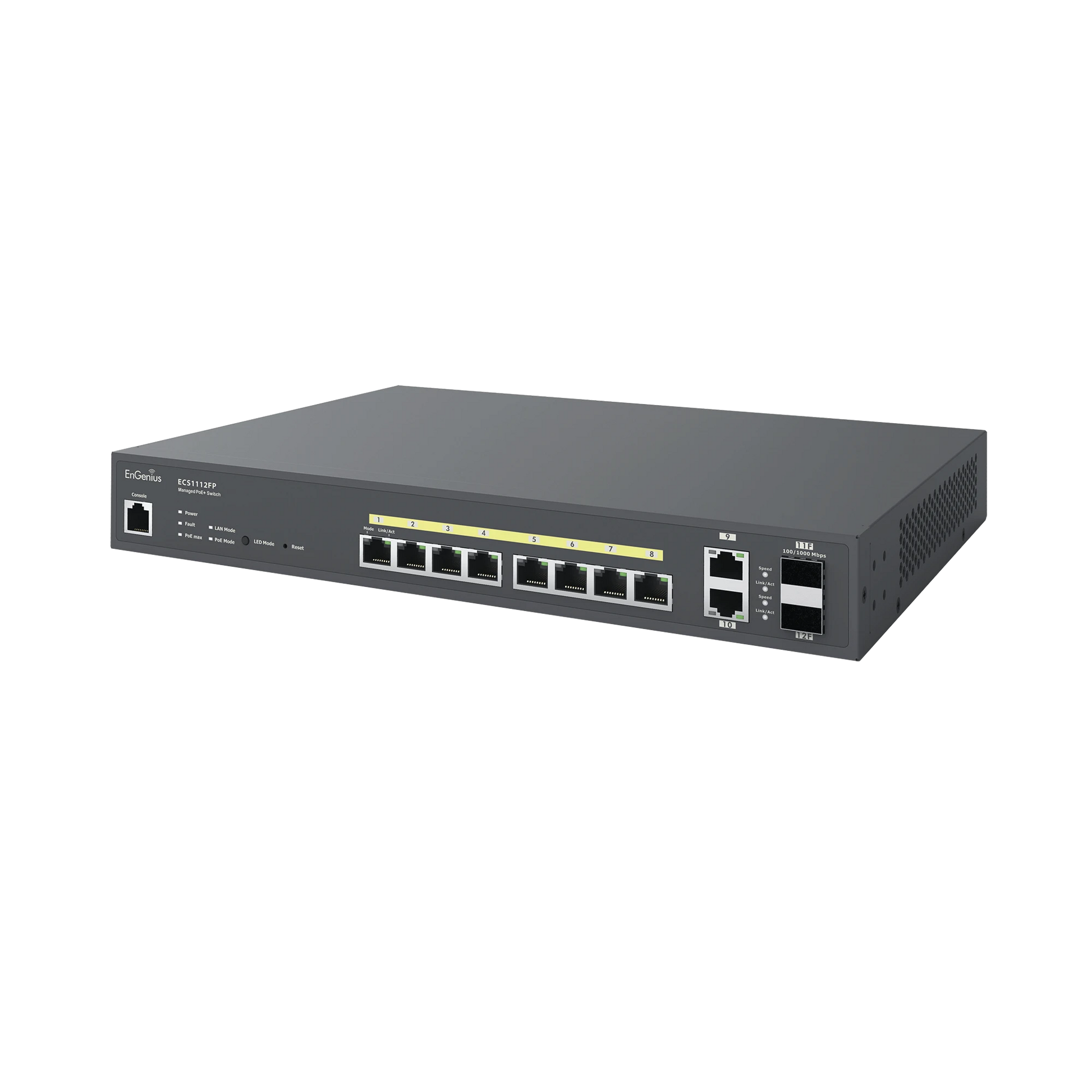 SWITCH POE + GIGABIT 130W DE 8 PUERTOS GESTIONADO EN LA NUBE-Switches-ENGENIUS-Bsai Seguridad & Controles
