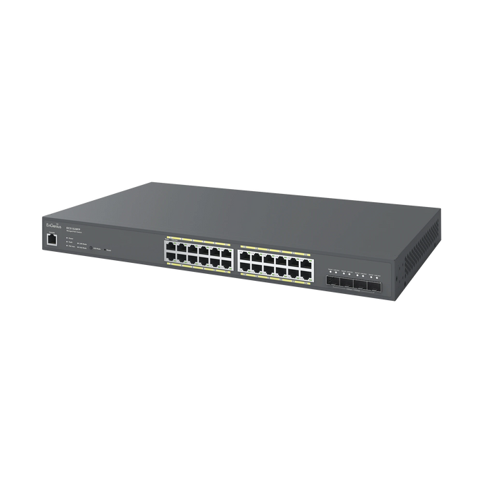 SWITCH POE + GIGABIT 410W DE 24 PUERTOS GESTIONADO EN LA NUBE-Switches-ENGENIUS-ECS1528FP-Bsai Seguridad & Controles