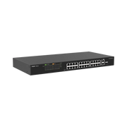 SWITCH POE, NO ADMINISTRABLE DE 2 PUERTOS GIGABIT Y 24 PUERTOS 10/100 MBPS, MONITOREABLE EN LA NUBE-Networking-RUIJIE-RG-ES126FGS-P-Bsai Seguridad & Controles