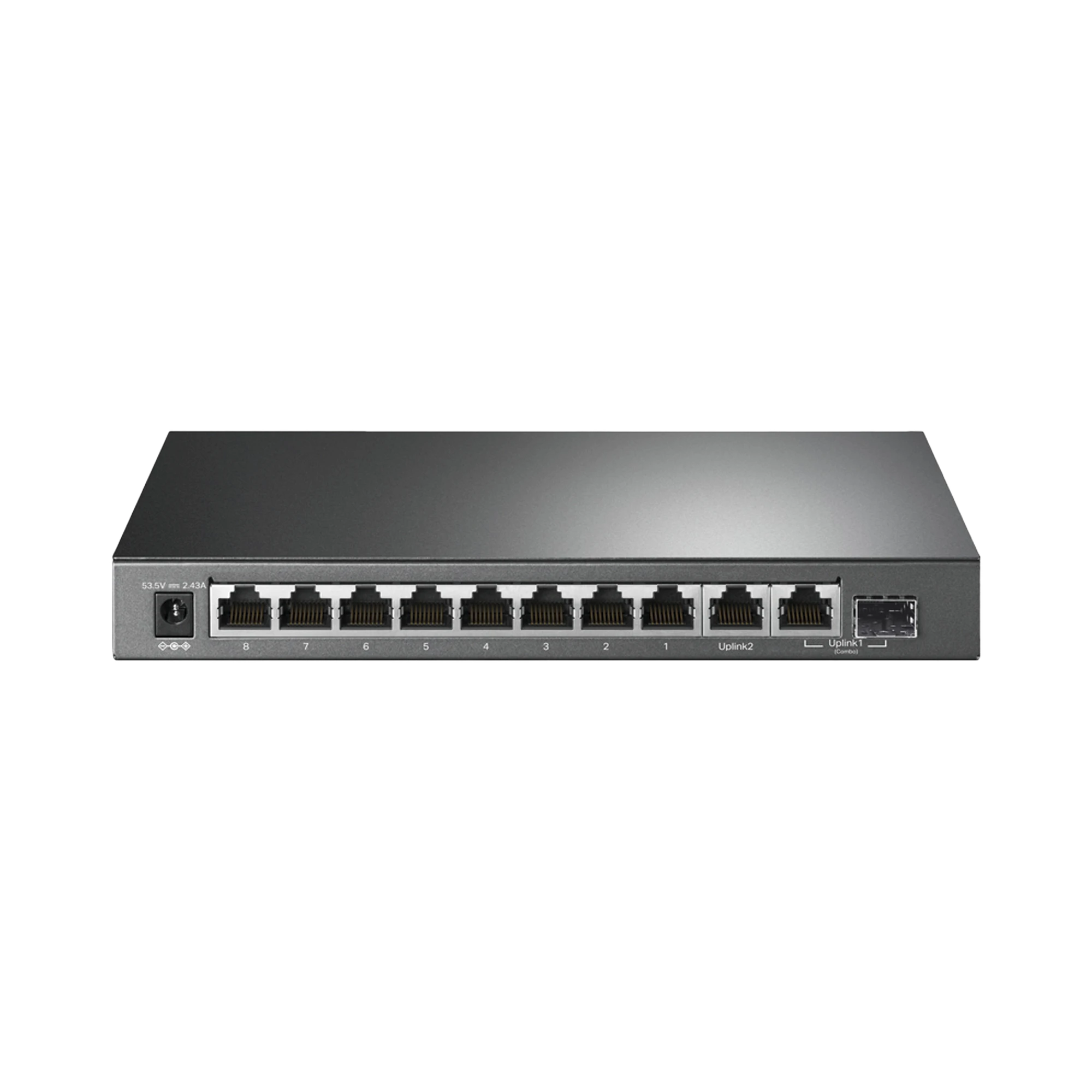SWITCH POE+ NO ADMINISTRABLE DE ESCRITORIO 10 PUERTOS / 8 PUERTOS 10/100/1000 MBPS POE AF/AT INTELIGIENTE / PRESUPUESTO 123 W / MODO EXTENDIDO HASTA 250 METROS-Networking-TP-LINK-Bsai Seguridad & Controles