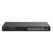 SWITCH POE+ NO ADMINISTRABLE IDEAL PARA CCTV, 16 PUERTOS 10/100, 2 UPLINKS GIGABIT Y 2 SFP, CARCASA METÁLICA-Networking-RUIJIE-RG-ES118FGS-LP-Bsai Seguridad & Controles