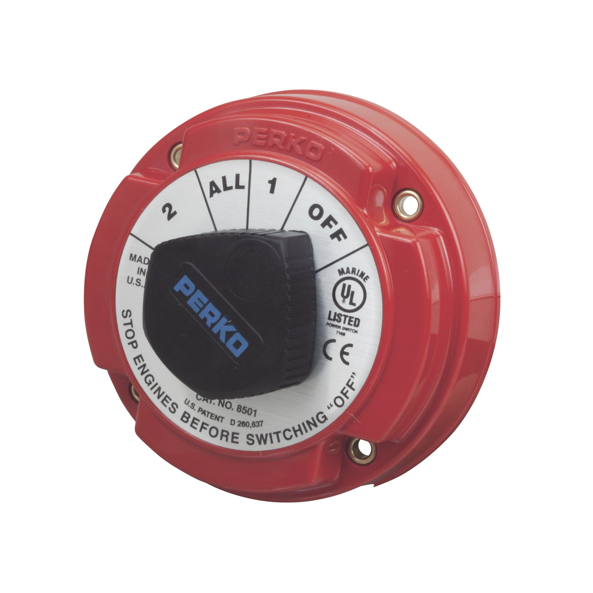 SWITCH SELECTOR DE BATERÍA DE SERVICIO MEDIANO, PARA SISTEMAS ELÉCTRICOS MARINOS-Soluciones Marinas-PERKO-Bsai Seguridad & Controles