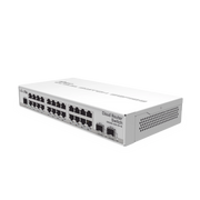 SWITCH SISTEMA OPERATIVO DUAL 24 PUERTOS GIGABIT ETHERNET Y 2 PUERTOS SFP+, PARA ESCRITORIO-Switches-MIKROTIK-Bsai Seguridad & Controles