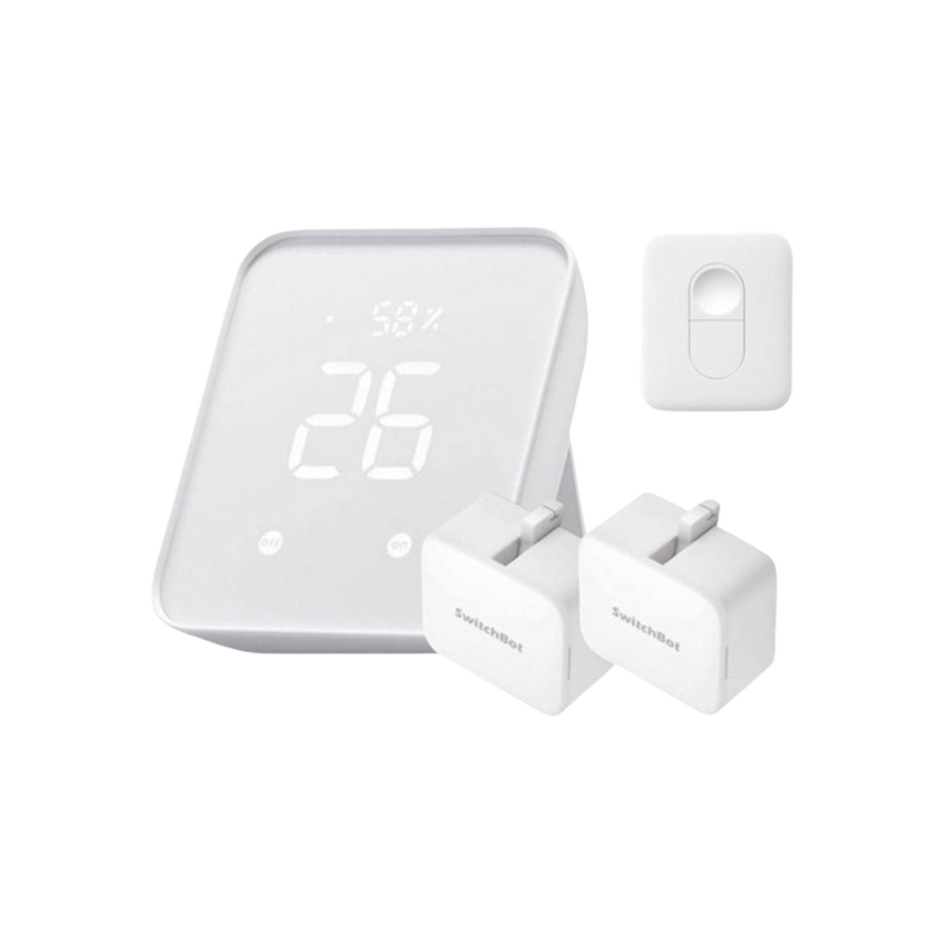 KIT CONTROLADOR HUB PRINCIPAL PARA DISPOSITIVOS SWITCHBOT, SEÑAL WIFI Y BLUETOOTH, INCLUYE 2 PULSADORES Y 1 CONTROL REMOTO-Automatización - Casa Inteligente-SWITCHBOT-SWITCHBOTKHBR-Bsai Seguridad & Controles