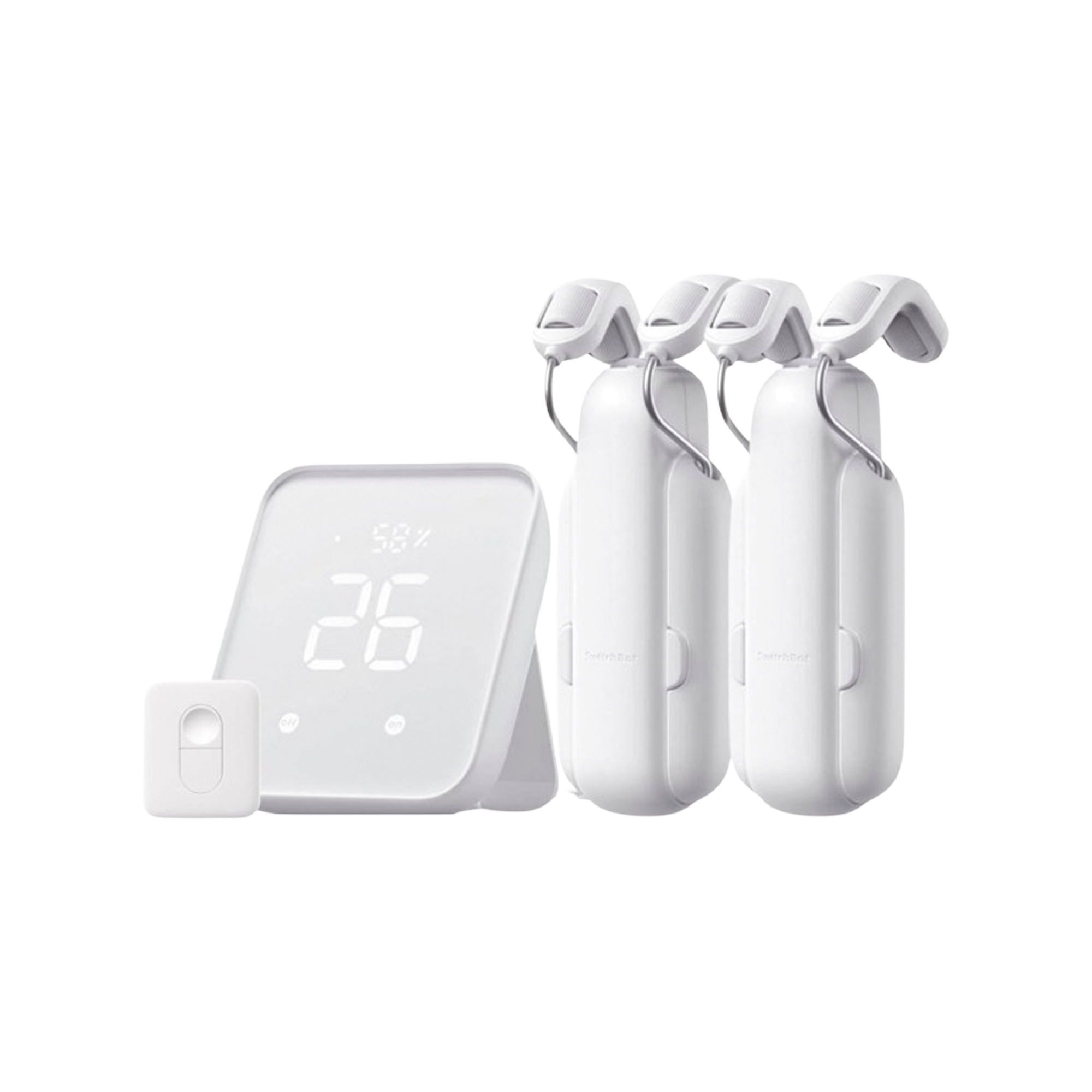 KIT CONTROLADOR HUB PRINCIPAL PARA DISPOSITIVOS SWITCHBOT, SEÑAL WIFI Y BLUETOOTH, INCLUYE 2 MOTORES CORTINAS Y 1 CONTROL REMOTO-Automatización - Casa Inteligente-SWITCHBOT-SWITCHBOTKHCR-Bsai Seguridad & Controles