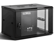 SAXXON SXR6U6406S - GABINETE DE PARED NEGRO / 6UR / PUERTA DE VIDRIO TEMPLADO / ALTO 37 CM / ANCHO 60 CM / PROFUNDIDAD 45 CM / #SXNDESCUENTO #NUEVO1M #MCI1-Gabinetes Piso / Pared-SAXXON-Bsai Seguridad & Controles