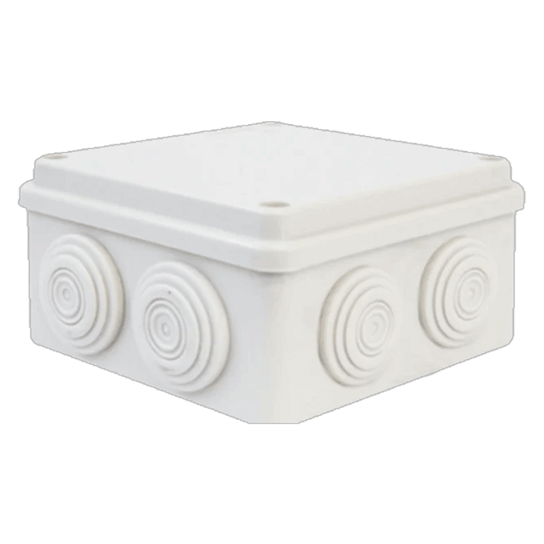 SAXXON SXWD015 - CAJA DE CONEXIONES CON 8 ENTRADAS / PVC LIBRE DE HALÓGENOS / COMPATIBLE CON CÁMARAS BULET Y DOMO / DIMENSIONES INTERNAS 150 X 150 X 70 MM (ANCHO X ALTO X FONDO)-Faceplate Y Cajas Universales-SAXXON-Bsai Seguridad & Controles