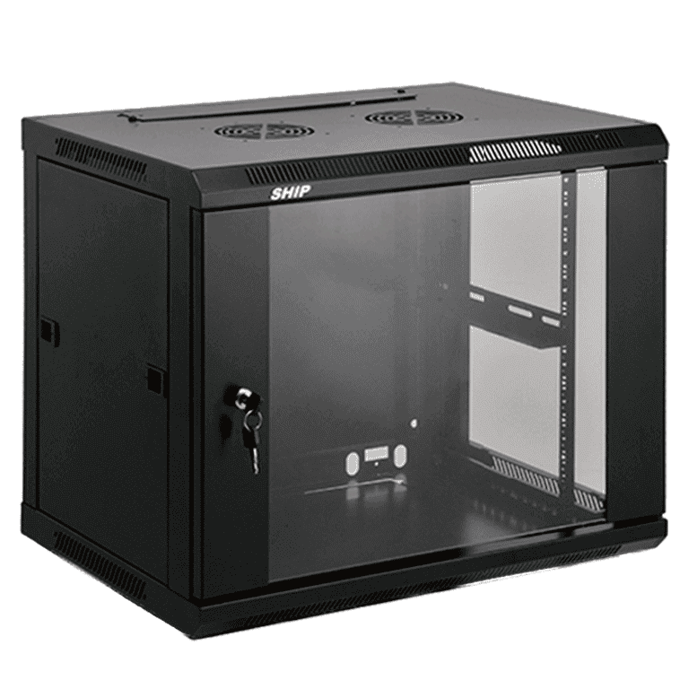 SAXXON SXR9U6409S - GABINETE DE PARED NEGRO / 9UR / PUERTA DE VIDRIO TEMPLADO / ALTO 60 CM / ANCHO 60 CM / PROFUNDIDAD 45 CM / #SXNDESCUENTO #MCI2-Gabinetes Piso / Pared-SAXXON-Bsai Seguridad & Controles