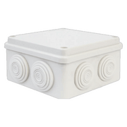 SAXXON SXWD015-7 - CAJA DE CONEXIONES CON 7 ENTRADAS / PVC LIBRE DE HALÓGENOS / COMPATIBLE CON CÁMARAS BULET Y DOMO / DIMENSIONES INTERNAS 150 X 150 X 70 MM (ANCHO X ALTO X FONDO)-Faceplate Y Cajas Universales-SAXXON-Bsai Seguridad & Controles