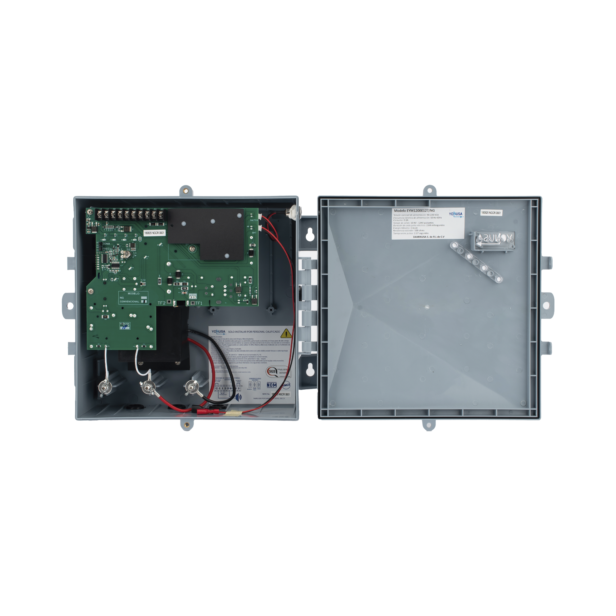ENERGIZADOR 12,000VOLTS-1.2JOULES/ 3500MTS LINEALES DE PROTECCIÓN / CONTROL REMOTO INCLUIDO / CERCAS ELECTRIFICADAS