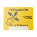 LETRERO DE PRECAUCION PARA CERCAS ELECTRIFICADAS (21.8 X 17 CM)-Cercas Eléctricas-YONUSA-SYSLETV2-Bsai Seguridad & Controles