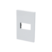 PLACA DE POLICARBONATO CON BASE DE ACERO PARA 1 MÓDULO 1/3 COLOR BLANCO.-Área Eléctrica-SURTEK-Bsai Seguridad & Controles