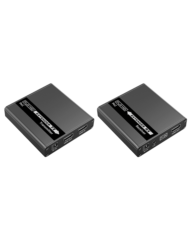 SAXXON LKV223P - KIT EXTENSOR DE VIDEO HDMI/ RESOLUCION 4K/ 60 HZ/ HASTA 70 METROS CON CAT6/ 6A/ 7 CERO LATENCIA/ LOOP HDMI/ SOPORTA HDR/ INFRA ROJO DE 2 VIAS/ SALIDA DE AUDIO/ SE ENERGIZA SOLO EL TRANSMISOR-Extensores 4k / HD-SAXXON-Bsai Seguridad & Controles