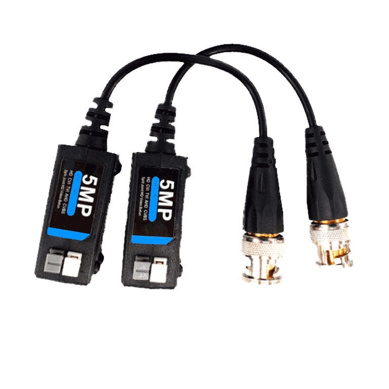 SAXXON SXCF500 - PAR DE TRANSCEPTORES PASIVOS 4K / BOTONES PUSH / 5MP HASTA 200 METROS / 1080P HASTA 250 METROS / SOPORTA HDCVI / AHD / TVI / CBVS / FÁCIL CONEXIÓN-Transceptores-SAXXON-Bsai Seguridad & Controles