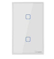 APAGADOR DE PARED TOUCH ON/OFF SONOFF T2US2C-TX / INALAMBRICO WIFI SMART HOME / TEMPORIZADOR PARA IOS Y ANDROID COMPATIBLE CON ALEXA/GOOGLE HOME/IFTTT / 2CH WIFI 2.4GHZ / RF 433 HASTA 2AMP POR-Sonoff-SONOFF-Bsai Seguridad & Controles