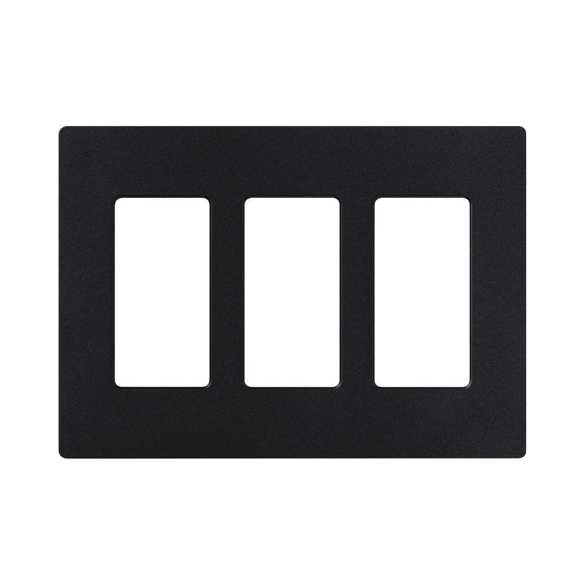 TAPA CON 3 ESPACIOS, COLOR NEGRO MATE.-Automatizacion - Casa Inteligente-LUTRON ELECTRONICS-Bsai Seguridad & Controles