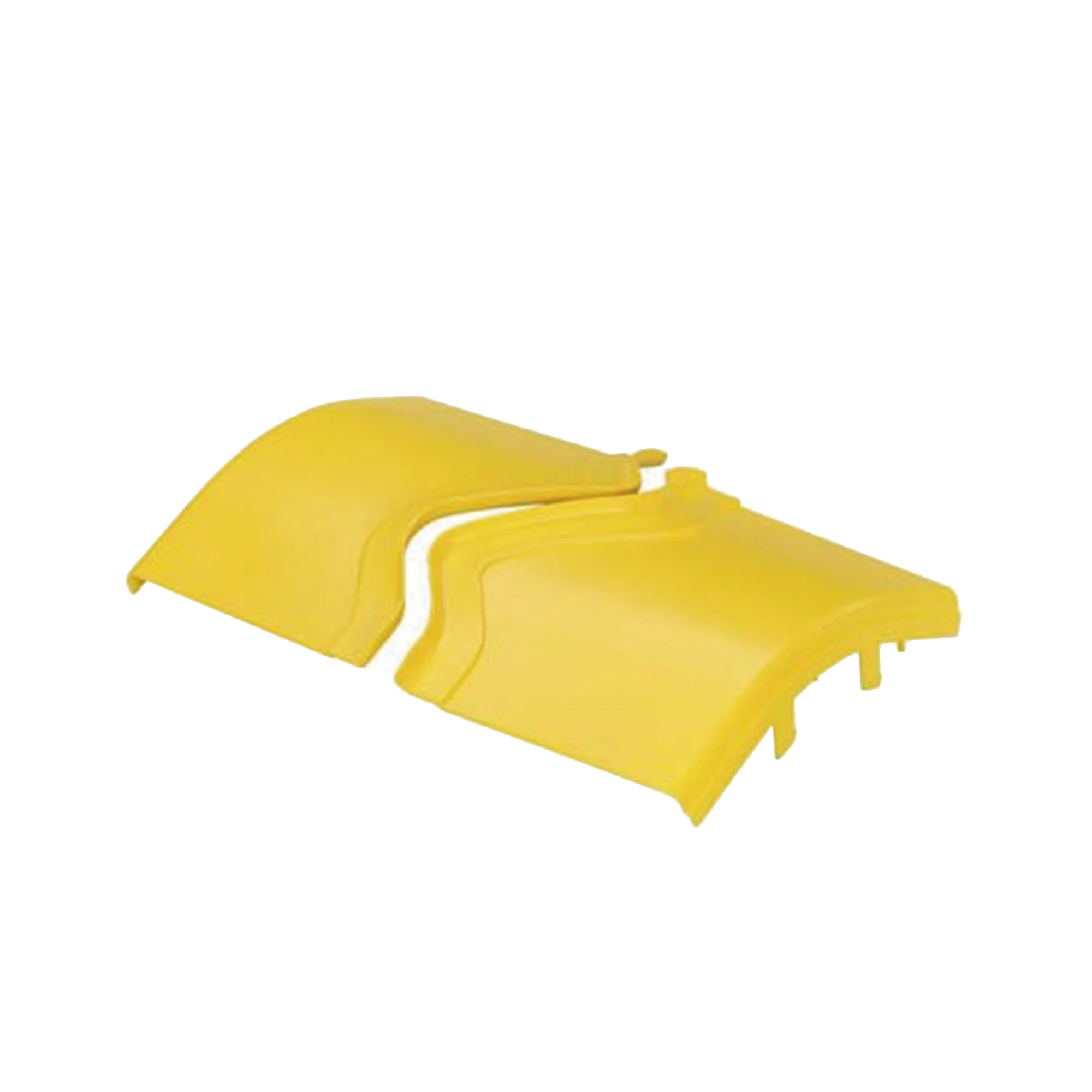 TAPA DE BAJADA VERTICAL EXTERIOR DE 45º, PARA USO CON CANALETAS 12X4 FIBERRUNNER™, COLOR AMARILLO-Canalización-PANDUIT-Bsai Seguridad & Controles