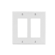 TAPA PARA CAJA MULTIGANG / CONTACTO DOBLE / COLOR BLANCO.-Área Eléctrica-HUBBELL-HUB-P262W-Bsai Seguridad & Controles