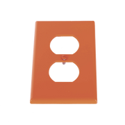 TAPA PARA CONTACTO DÚPLEX COLOR NARANJA.-Área Eléctrica-HUBBELL-Bsai Seguridad & Controles