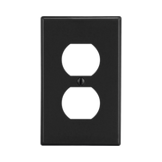 TAPA PARA CONTACTO DÚPLEX COLOR NEGRO.-Área Eléctrica-HUBBELL-Bsai Seguridad & Controles