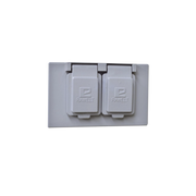 TAPA RECTANGULAR DÚPLEX HORIZONTAL CON CONTRATAPA CON MECANISMO DE AUTO-CIERRE DE ALUMINIO PARA USO DE INTERIORES Y EXTERIORES TIPO RR.-Canalización-RAWELT-Bsai Seguridad & Controles