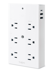 TP-LINK TAPO P306 - MULTICONTACTO DE 6 CONTACTOS WIFI PARA EXTERIOR , EQUIPADO CON 1 PUERTO USB-C (PD) Y 2 PUERTOS USB-A (QC3.0), QUE BRINDAN HASTA 18 W DE POTENCIA ,  CONTROL REMOTO CON APP TAPO , COMPATIBLE CON ALEXA, GOOGLE HOME Y APPLE HOME.#2025TPL