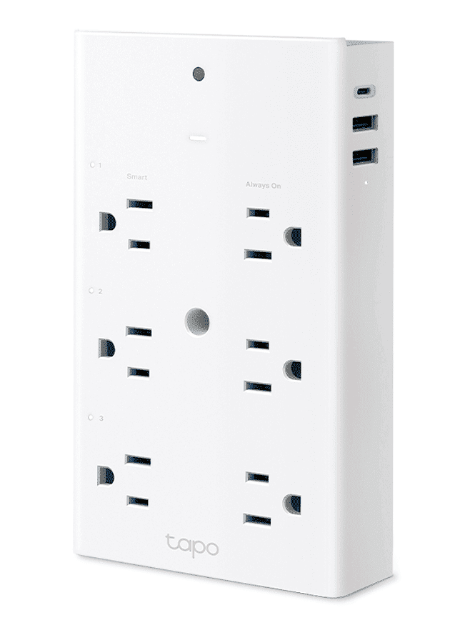 TP-LINK TAPO P306 - MULTICONTACTO DE 6 CONTACTOS WIFI PARA EXTERIOR , EQUIPADO CON 1 PUERTO USB-C (PD) Y 2 PUERTOS USB-A (QC3.0), QUE BRINDAN HASTA 18 W DE POTENCIA ,  CONTROL REMOTO CON APP TAPO , COMPATIBLE CON ALEXA, GOOGLE HOME Y APPLE HOME.#2025TPL