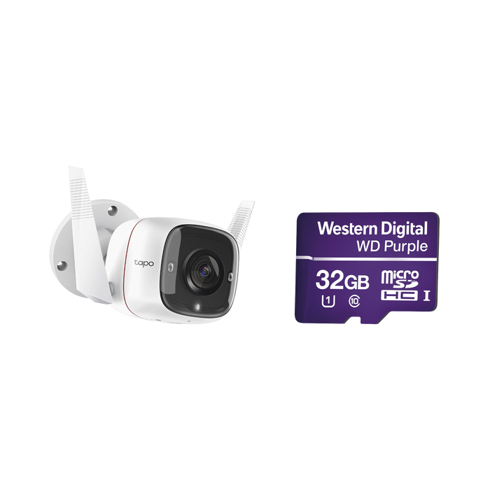 KIT DE CÁMARA IP WI-FI / INCLUYE 1 PIEZA MODELO TAPOC310 / 2 MEGAPIXEL / AUDIO DOBLE VÍA / UTILIZA LA APP TAPO / 1 MEMORIA MICRO SD MODELO WD32MSD-Servidores / Almacenamiento-TP-LINK-TAPOC310/WD32-Bsai Seguridad & Controles