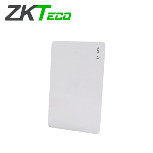 TARJETA DE PROXIMIDAD 13.56MHZ CON 1KB DE MEMORIA PUEDE LEER Y ESCRIBIR IDEAL PARA CONTROL DE ACCESO Y SOLUCIONES DE HOTEL-Acceso-ZKTECO-TARJETA 13.56MHZ S50-Bsai Seguridad & Controles