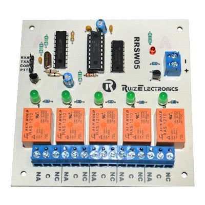 TARJETA DECODIFICADORA PARA RADIO SWITCH 5 ZONAS CON DTMF.-Accesorios para KENWOOD-RUIZ ELECTRONICS-Bsai Seguridad & Controles