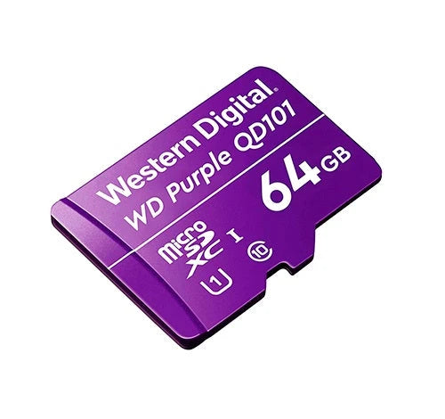 TARJETA MEMORIA MICRO SDXC WD 64GB WDD064G1P0C OPTIMIZADO PARA VIDEOVIGILANCIA ESPECIAL CÁMARAS IP-Memorias SD y MicroSD-WESTERN DIGITAL-Bsai Seguridad & Controles