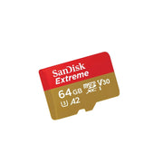 TARJETA MICRO SD SANDISK EXTREME SDSQXAH-064G-GN6MA CLASE 10-Memorias SD y MicroSD-WESTERN DIGITAL-Bsai Seguridad & Controles