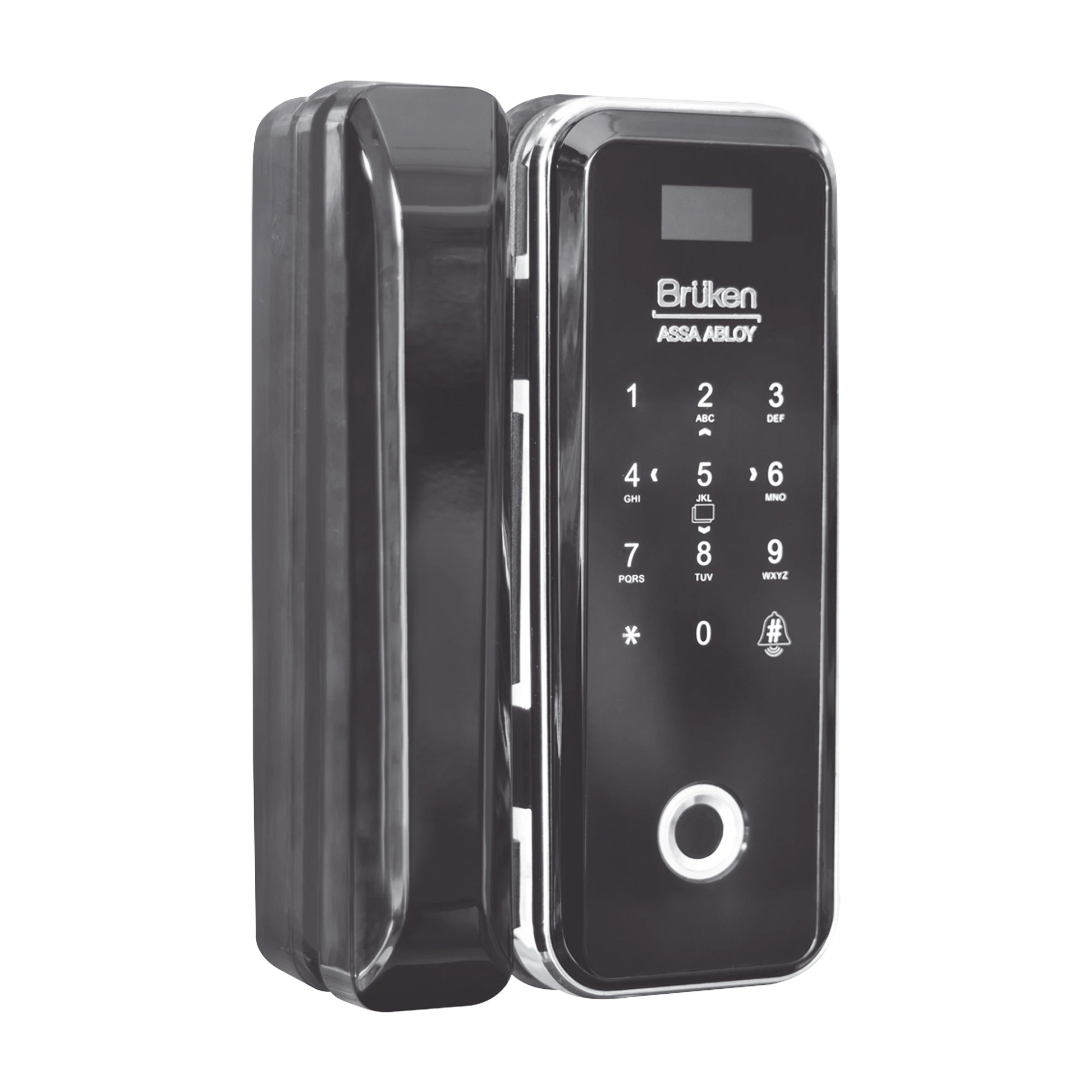 CERROJO ELECTRÓNICO CON LECTOR DE HUELLA/ CONTRASEÑA/ TARJETA PARA PUERTA DE VIDRIO-Cerraduras-BRUKEN ASSA ABLOY-Bsai Seguridad & Controles