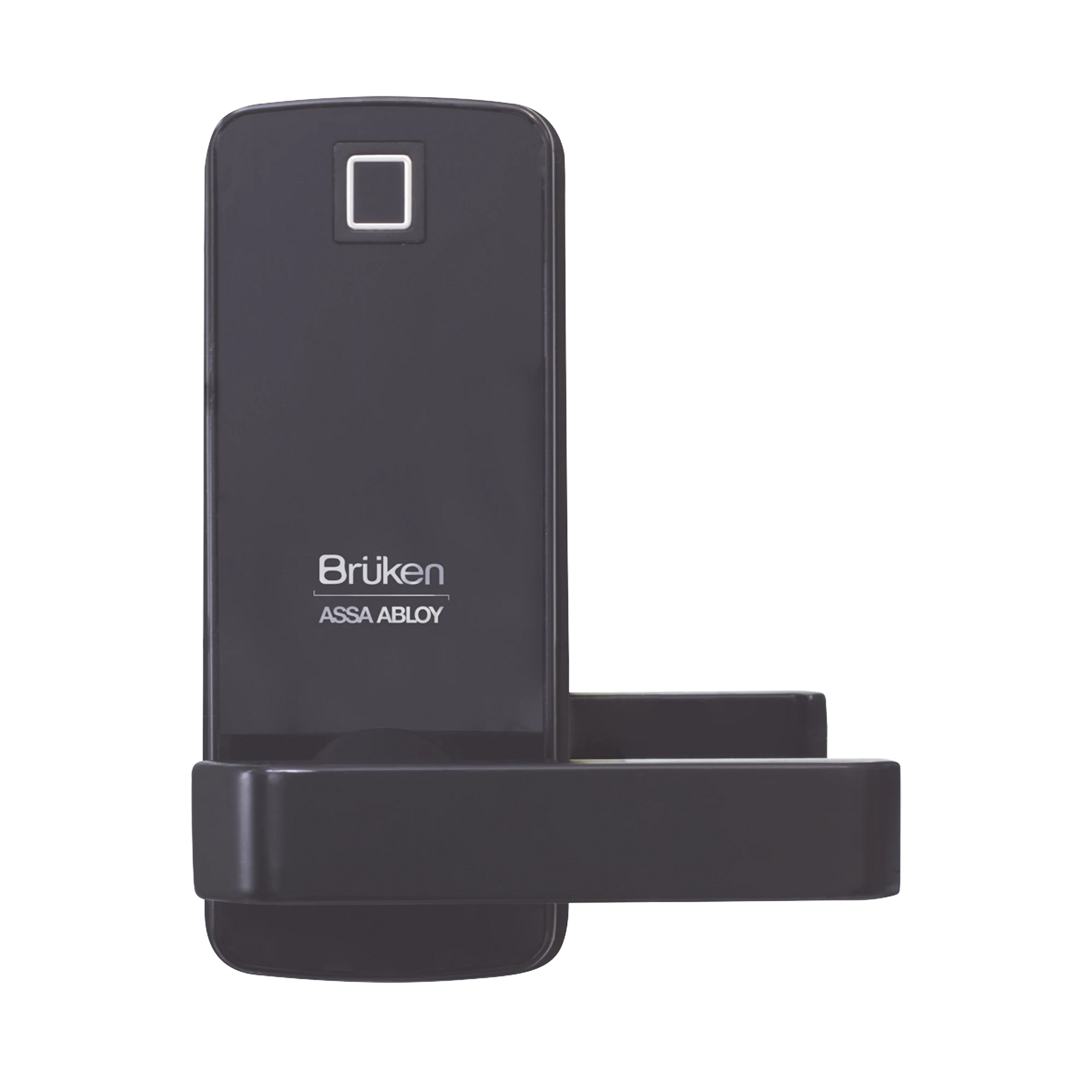 CERROJO ELECTRÓNICO CON MANIJA Y LECTOR DE HUELLA/ TARJETA PARA PUERTA DE VIDRIO-Cerraduras-BRUKEN ASSA ABLOY-Bsai Seguridad & Controles