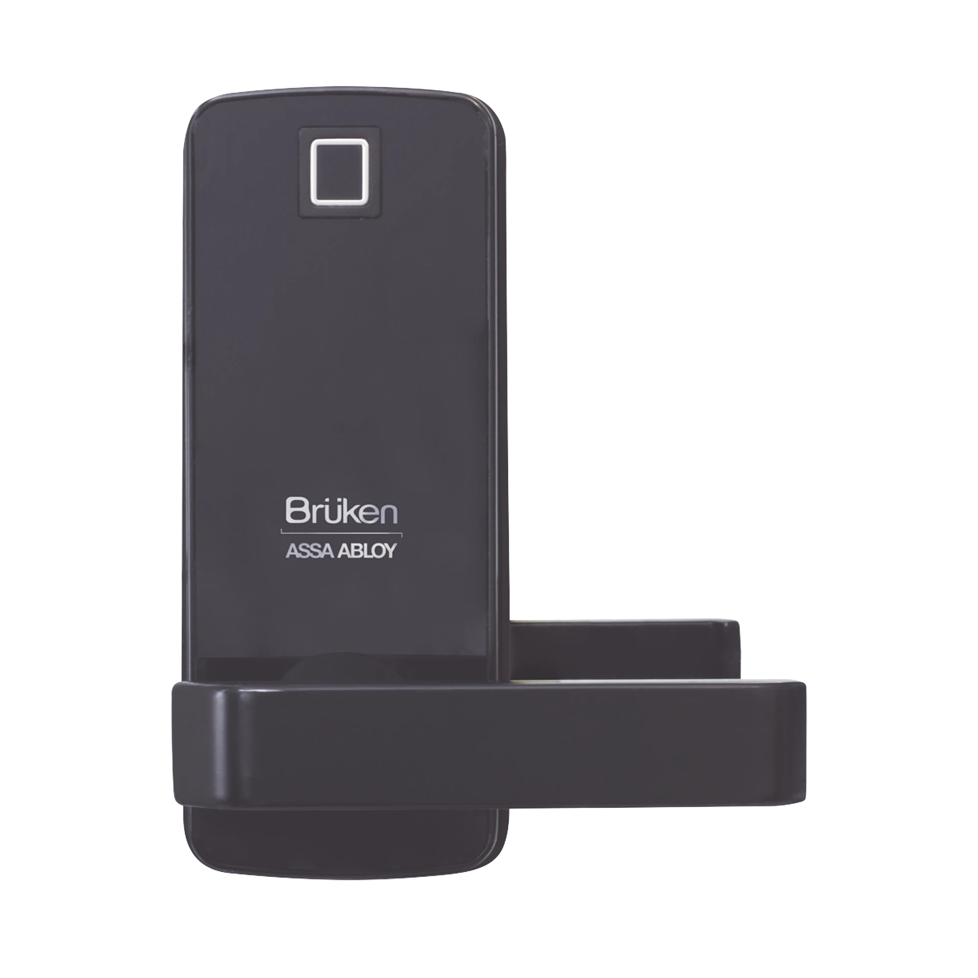 CERROJO ELECTRÓNICO CON MANIJA Y LECTOR DE HUELLA/ TARJETA PARA PUERTA DE VIDRIO-Cerraduras-BRUKEN ASSA ABLOY-Bsai Seguridad & Controles