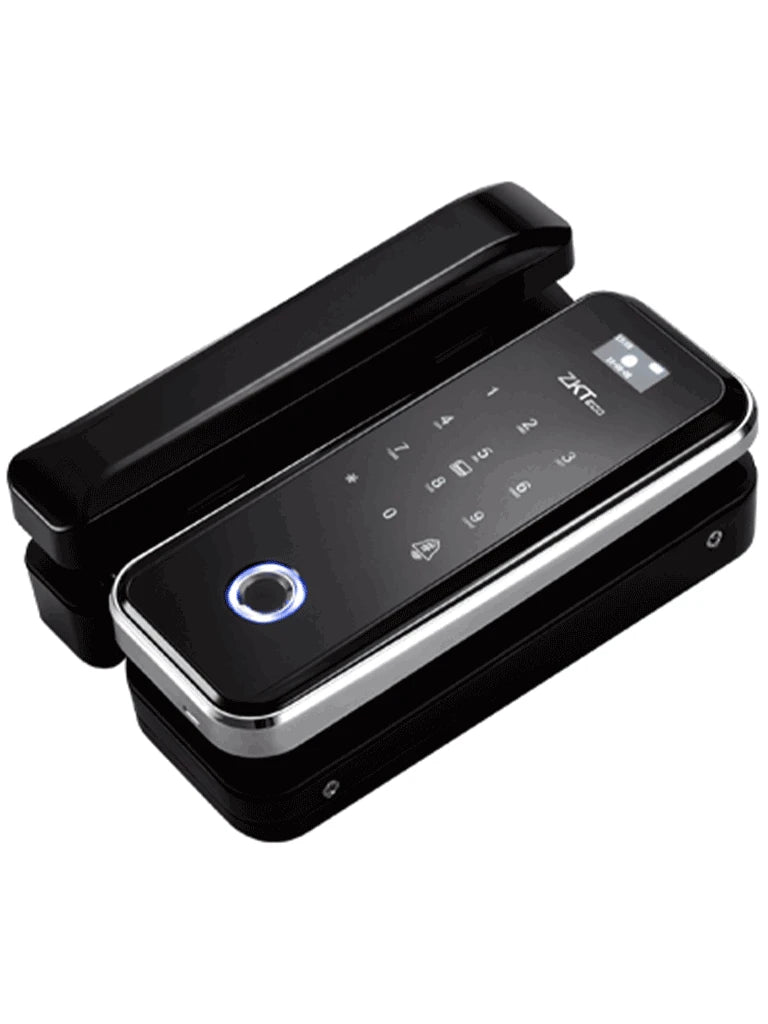 ZK GL300 - CERRADURA BIOMÉTRICA PARA PUERTAS DE VIDRIO / 100 USUARIOS / ANCHO DE PUERTA DE 8 A 13 MM / CONTROL REMOTO / TARJETAS MIFARE 13.56 MHZ-Inteligente-ZKTECO-Bsai Seguridad & Controles
