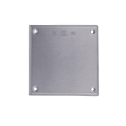 TAPA CUADRADA CIEGA DE ALUMINIO PARA CAJA CUADRADA.