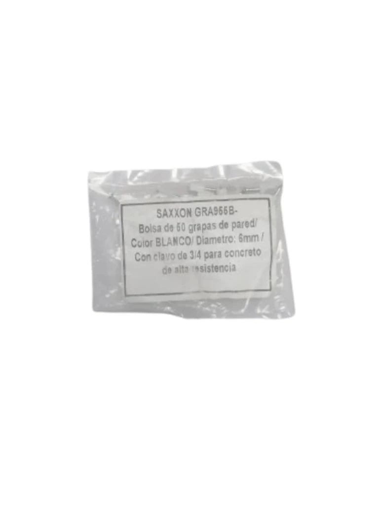 TCE LMG-NCC-5MM-W - GRAPA DE PARED / DIÁMETRO INTERNO 5 MM / ALTURA 6 MM / COLOR BLANCO / BOLSA DE 50 PIEZAS#GRAPA-Organización y fijación de cables-OEM-OEM1650001-Bsai Seguridad & Controles