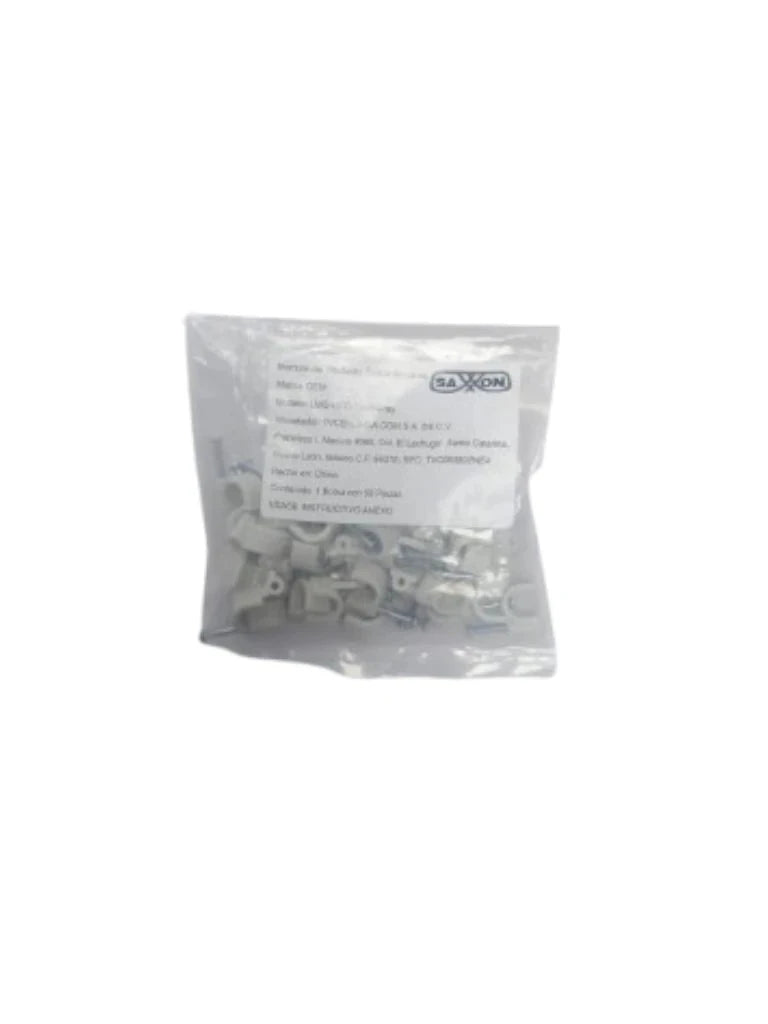 TCE LMG-NCC-7MM-GY - GRAPA DE PARED / DIÁMETRO INTERNO 7 MM / ALTURA 8.7 MM / COLOR GRIS / BOLSA DE 50 PIEZAS#GRAPA-Organización y fijación de cables-OEM-OEM1650006-Bsai Seguridad & Controles
